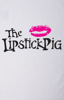 Lipstick Pig Logo Pillow